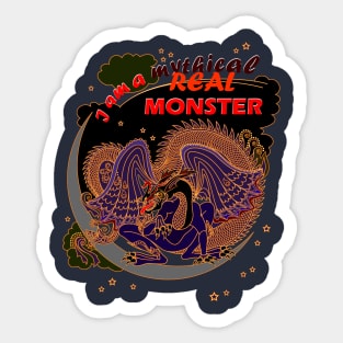 Fantastic mythical dragon Sticker